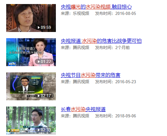 水污染,净水器,央视报道水污染